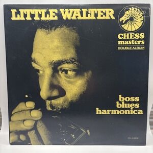 Little Walter Boss Blues Harmonica Double Album 1984 Chess Masters Records Folk